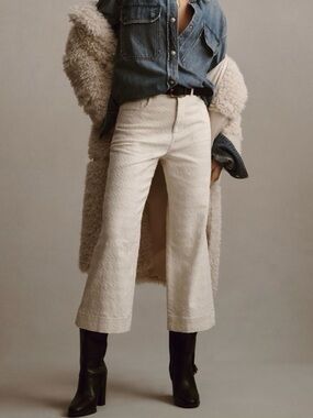 Pilcro Cream Flare Pants The Skipper 27